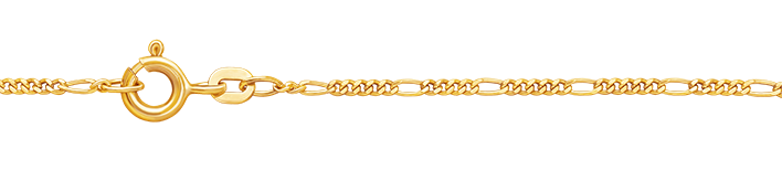 Collier Figaro diamantiert 1.5mm