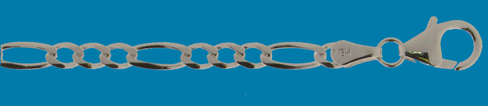 Armband Figaro diamantiert 3.3mm