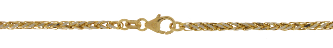 Armband Zopf hohl 2.1mm