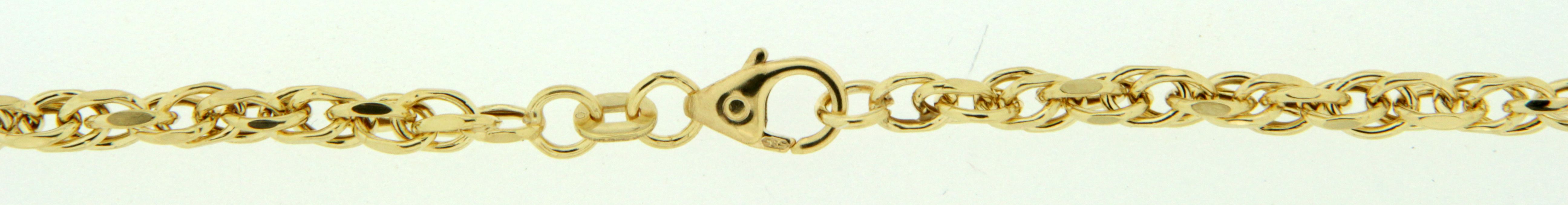 Collier Doppelpanzer hohl 3mm