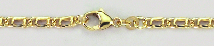 Armband Tigerauge hohl 3.8mm