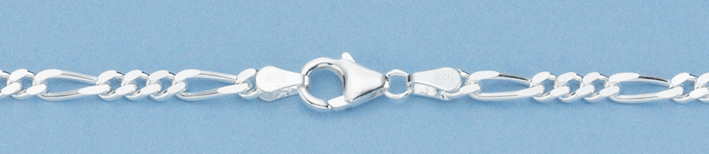 Armband Figaro diamantiert 3.4mm