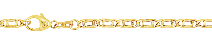 Collier Tigerauge hohl 3.8mm