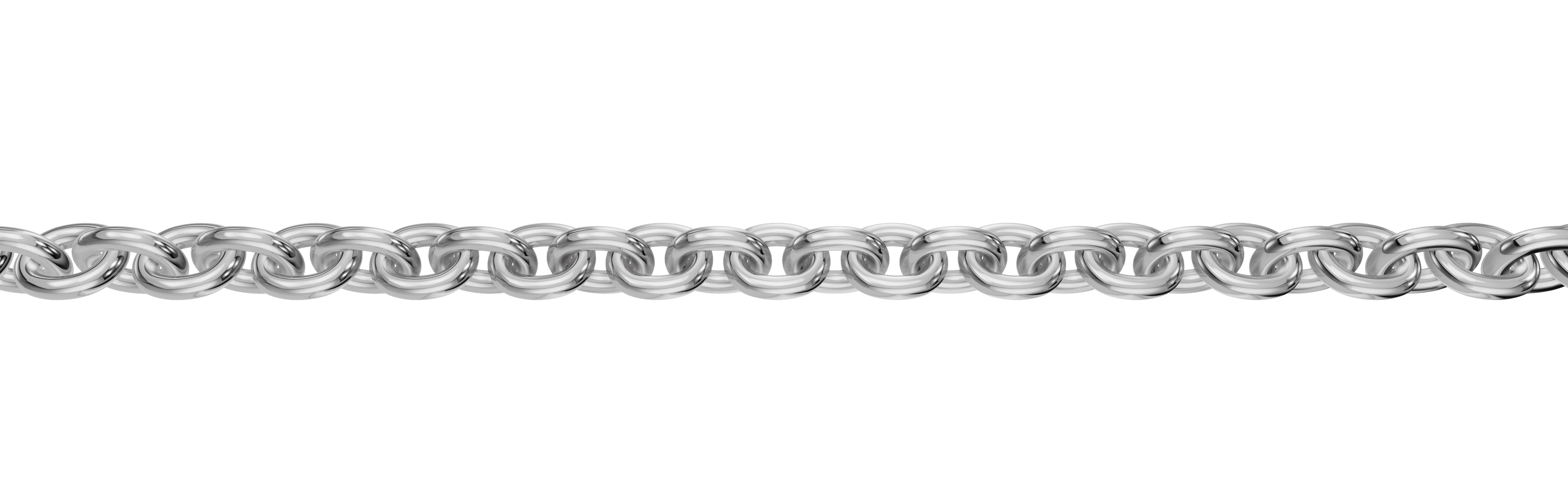 Collier mit Zwischenöse Anker rund 1.1mm