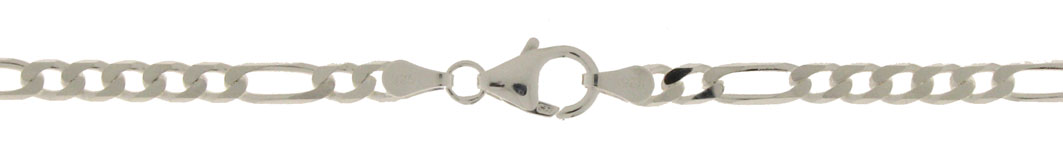 Armband Figaro diamantiert 3.4mm