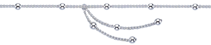 Ankle chain Curb chain round