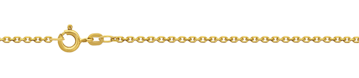 Collier mit Zwischenöse Anker diamantiert 1.7mm