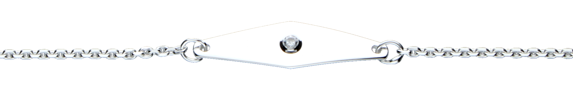 Id-Armband Anker diamantiert