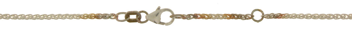 Collier mit Zwischenöse Zopf 1.7mm