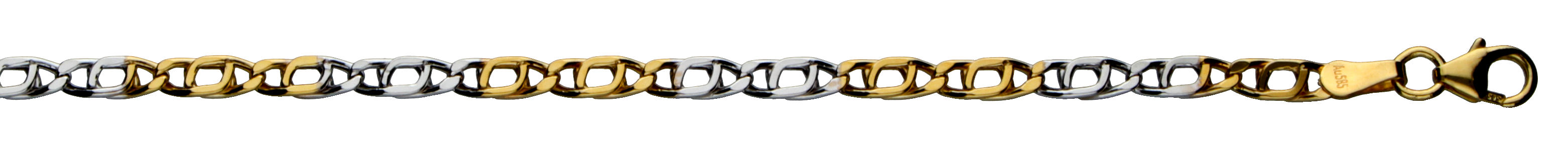 Armband Tigerauge hohl 3.3mm
