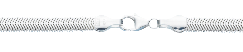 Armband Schlange oval 6.3mm